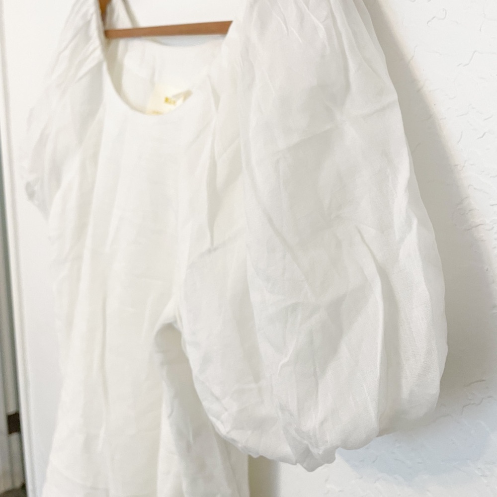 Anthropology White top Sz M